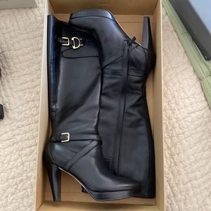 Cole Haan Poppy Bit Black Boots size 7.5